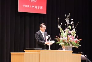 ②加賀学長式辞