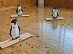 ➂ペンギンの輪投げ